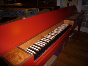 Clavichord by Andrew Lagerquist, Eugene Oregon, 2010, after Lindholm/Soderstrom 